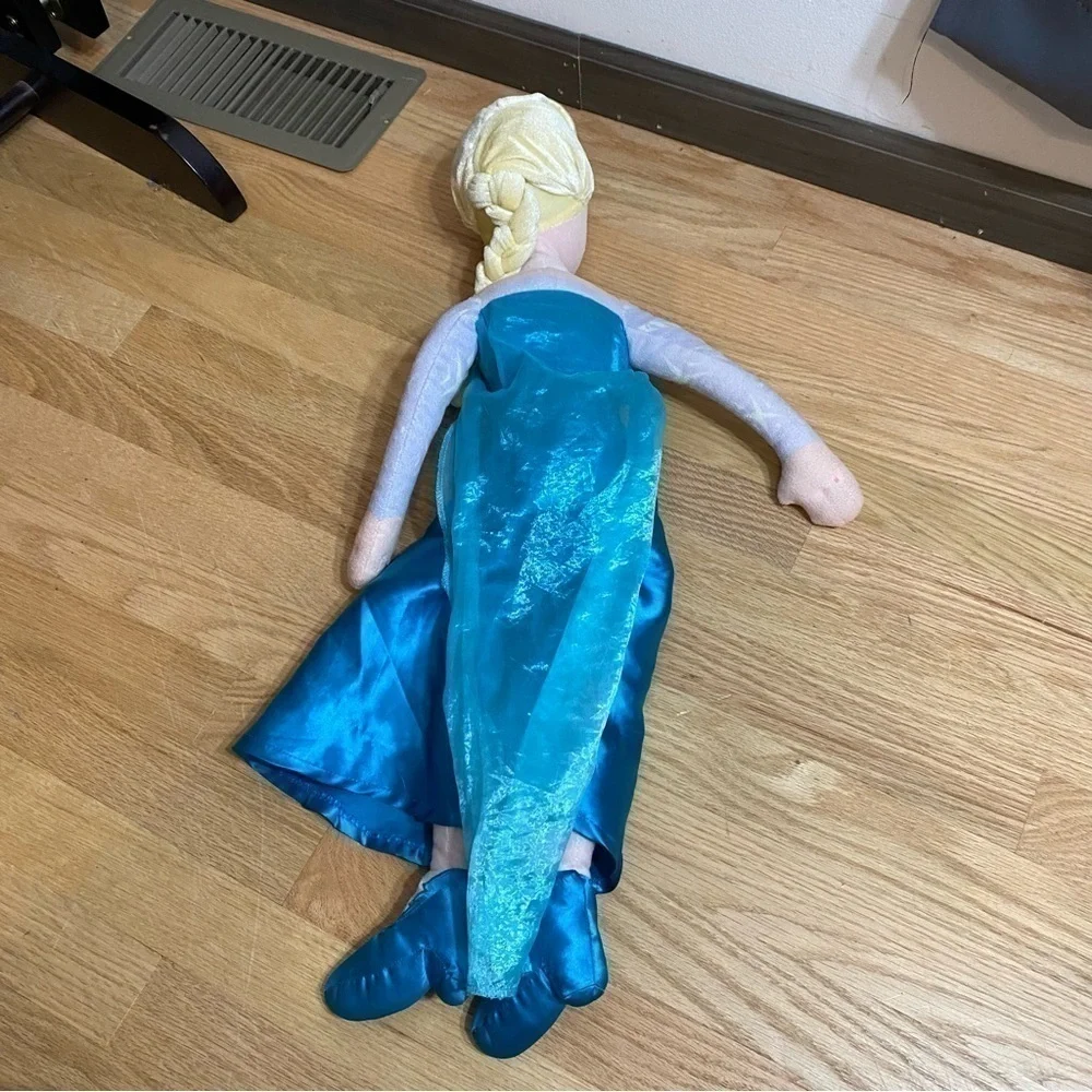 Disney Elsa Large 24” Plush Doll Stuffed Blue Kids Toy Frozen Princess